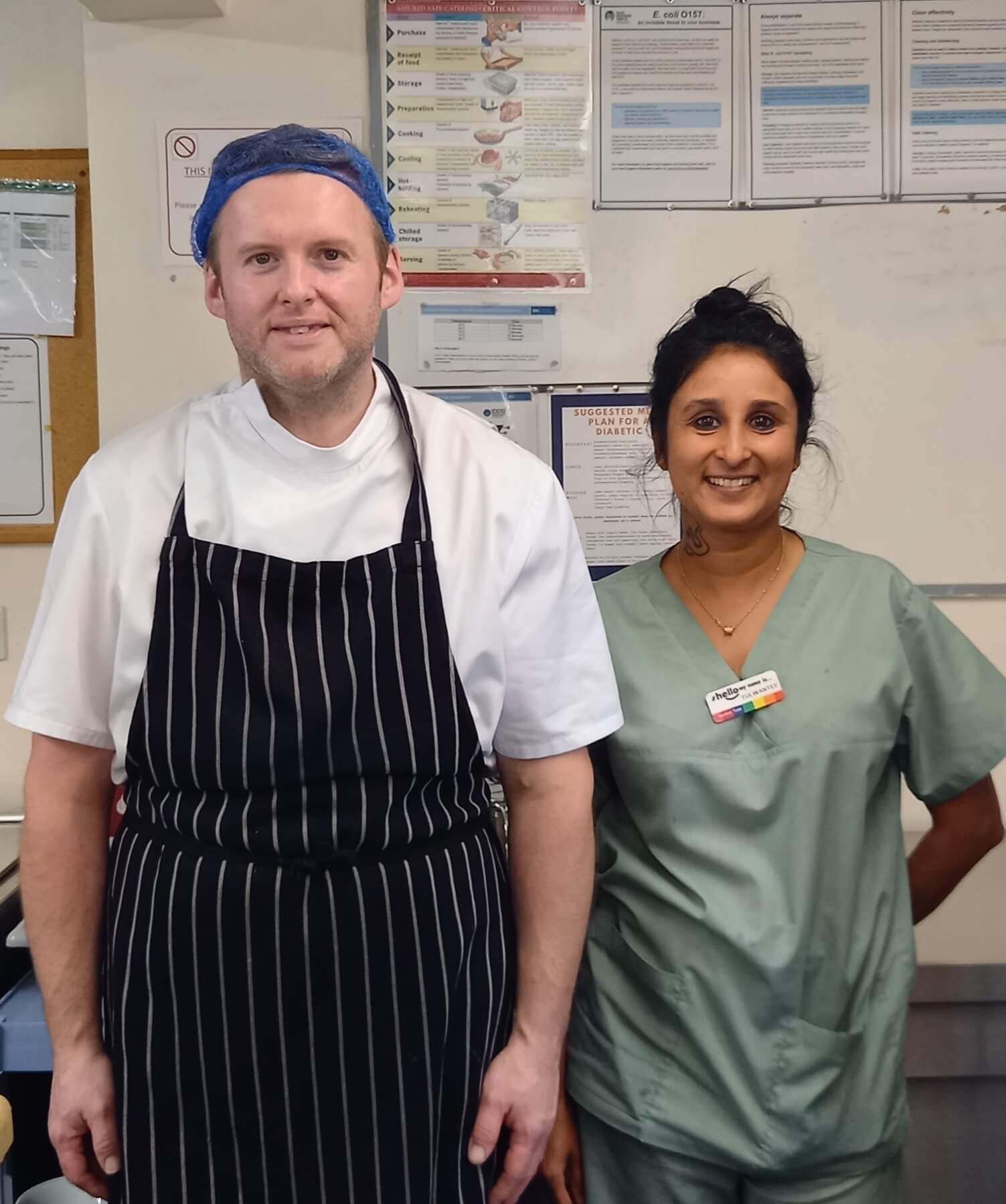 two members of ancillary staff at Cambridge Nursing Home